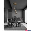 Kép 2/3 - Nova Luce LATO függeszték, sárgaréz, füstszínű, E27 foglalattal, max. 3x12W, 9624082