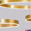 Kép 2/4 - Nova Luce MOTIF függeszték, arany, 2700K melegfehér, beépített LED, 1x40W, 2943 lm, 9530206