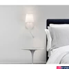 Kép 2/4 - Nova Luce NIA fali lámpa, olvasókarral, fehér, E14 foglalattal, max. 1x5W, 180 lm, 9182371