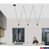 Kép 2/6 - Nova Luce NOCCI több ágú függeszték, fekete, 3000K melegfehér, beépített LED, 1x13W, 660 lm, 9303941