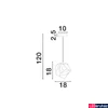 Kép 2/2 - Nova Luce ODELLE függeszték, sárga, E14 foglalattal, max. 1x5W, 9009253