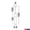 Kép 2/2 - Nova Luce PONGO függeszték, fekete, GU10-MR16 foglalattal, max. 1x10W, 9911523
