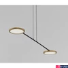 Kép 2/4 - Nova Luce SCOPE függeszték, arany, 3000K melegfehér, beépített LED, 1x19W, 1881 lm, 9695253