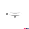 Kép 2/3 - Nova Luce STING mennyezeti lámpa, fekete, 3000K melegfehér, beépített LED, 1x40W, 2152 lm, 9558610