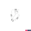 Kép 2/3 - Nova Luce TRACK 3 fázisú sínre szerelhető lámpa, fehér, 4000K természetes fehér, beépített LED, 1x30W, 3300 lm, 8770414