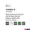 Kép 3/4 - Nova Luce ALBI 1 ágú függeszték, fehér, 3000K melegfehér, beépített LED, 1x50W, 2500 lm, 8105601D