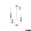 Kép 3/3 - Nova Luce AMELIA függeszték, arany, G9 foglalattal, max. 1x5W, 9028831