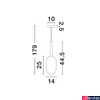 Kép 3/3 - Nova Luce AMELIA függeszték, arany, G9 foglalattal, max. 1x5W, 9028833