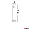 Kép 3/5 - Nova Luce BAR sínre szerelhető lámpa, decorative mágneses sínrendszerhez, fekete, 3000K melegfehér, beépített LED, 1x5W, 300 lm, 9180561