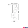 Kép 3/5 - Nova Luce CEDRO több ágú függeszték, szürke, E27 foglalattal, max. 5x28W, 8436406