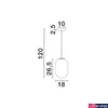 Kép 3/3 - Nova Luce CHRYSI függeszték, arany, E14 foglalattal, max. 1x5W, 9092822