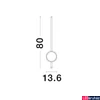 Kép 3/3 - Nova Luce CLOCK fali lámpa, fekete, 3000K melegfehér, beépített LED, 1x22W, 1560 lm, 9061428
