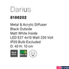 Kép 3/4 - Nova Luce DARIUS mennyezeti lámpa, fekete, E27 foglalattal, max. 4x10W, 8186202