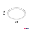 Kép 3/3 - Nova Luce DIXIE mennyezeti lámpa, fekete, 3000K melegfehér, beépített LED, 1x18W, 1800 lm, 9060187