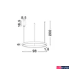 Kép 3/3 - Nova Luce ELOWEN függeszték, arany, 3000K melegfehér, beépített LED, 1x106W, 4899 lm, 9345669