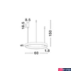 Kép 3/3 - Nova Luce ELOWEN függeszték, arany, 3000K melegfehér, beépített LED, 1x60W, 2552 lm, 9345661