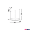 Kép 3/3 - Nova Luce ELOWEN függeszték, fekete, 3000K melegfehér, beépített LED, 1x77W, 3323 lm, 9345664