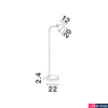 Kép 3/3 - Nova Luce GETI állólámpa, fekete, E14 foglalattal, max. 1x5W, 9555809