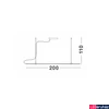 Kép 2/3 - Nova Luce GRAMMI 02 függesztett sín szerkezet, decorative mágneses sínrendszerhez, fekete, max. 100W, 9180564