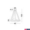 Kép 3/3 - Nova Luce JINAL függeszték, fekete, 3000K melegfehér, beépített LED, 1x27W, 1894 lm, 9348101