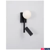 Kép 3/7 - Nova Luce JOLINE fali lámpa, állítható olvasókarral, fekete, G9 foglalattal, max. 1x5W, 200 lm, 9919530