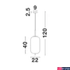 Kép 3/3 - Nova Luce LATO függeszték, sárgaréz, füstszínű, E27 foglalattal, max. 1x12W, 9624080