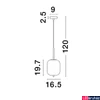 Kép 3/3 - Nova Luce LATO függeszték, sárgaréz, füstszínű, E27 foglalattal, max. 1x12W, 9624097