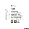 Kép 3/4 - Nova Luce ALMA állólámpa, fehér, E27 foglalattal, max. 1x42W, 40202