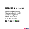 Kép 3/4 - Nova Luce MADISON fali lámpa, fehér, 3000K melegfehér, beépített LED, 3W, 190 lm, 8128202