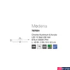 Kép 3/4 - Nova Luce MODENA fürdőszobai fali lámpa, króm, 3000K melegfehér, beépített LED, 1x12W, 874 lm, 787001