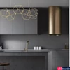 Kép 3/4 - Nova Luce NEBULA függeszték, arany, 3000K melegfehér, beépített LED, 1x22W, 1822 lm, 9695211