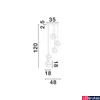 Kép 3/3 - Nova Luce ODELLE függeszték, sárga, E14 foglalattal, max. 5x5W, 9009255