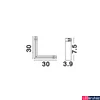 Kép 3/3 - Nova Luce Q-CONNECTOR sín sarokelem, profile mágnes profilos sínrendszerhez, fekete, 8252011
