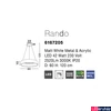 Kép 3/4 - Nova Luce RANDO 1 ágú függeszték, fehér, 3000K melegfehér, beépített LED, 1x42W, 2520 lm, 6167205