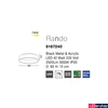 Kép 3/4 - Nova Luce RANDO mennyezeti lámpa, fekete, 3000K melegfehér, beépített LED, 1x42W, 2520 lm, 6167240