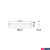 Kép 2/3 - Nova Luce RIETI sínre szerelhető lámpa, fekete, 3000K melegfehér, beépített LED, 1x22W, 1230 lm, 8254419