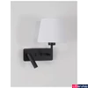 Kép 3/6 - Nova Luce SAVONA fali lámpa, állítható olvasókarral, fekete, E27 foglalattal, max. 1x12W, 210 lm, 9919151