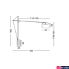 Kép 3/5 - Nova Luce TRACCIA állólámpa, fekete, E27 foglalattal, max. 1x28W, 41455401