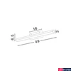 Kép 3/5 - Nova Luce VANESE fürdőszobai fali lámpa, króm, 3000K melegfehér, beépített LED, 1x12W, 1174 lm, 787005