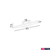 Kép 3/5 - Nova Luce VANESE fürdőszobai fali lámpa, króm, 3000K melegfehér, beépített LED, 1x18W, 1922 lm, 787006