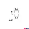 Kép 3/3 - Nova Luce végzáró, profile mágnes profilos sínrendszerhez, fekete, 9136111