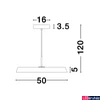 Kép 3/8 - Nova Luce VETRO 1 ágú függeszték, fehér, 3000K melegfehér, beépített LED, 1x41W, 2693 lm, 910621
