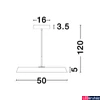 Kép 2/2 - Nova Luce VETRO 1 ágú függeszték, fekete, 3000K melegfehér, beépített LED, 1x41W, 2693 lm, 910622