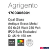 Kép 4/5 - Nova Luce AGRIGENTO több ágú függeszték, bronz, G9 foglalattal, max. 6x28W, 1700306001