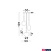 Kép 4/4 - Nova Luce AMELIA függeszték, arany, G9 foglalattal, max. 3x5W, 9028834