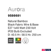 Kép 4/5 - Nova Luce AURORA 1 ágú függeszték, barna, E27 foglalattal, max. 1x28W, 9586681