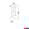 Kép 4/6 - Nova Luce BLAZE több ágú függeszték, réz, E27 foglalattal, max. 3x28W, 8142681