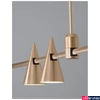 Kép 4/8 - Nova Luce CONO sínre szerelhető lámpa, decorative mágneses sínrendszerhez, arany, 3000K melegfehér, beépített LED, 1x5W, 300 lm, 9090286