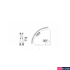 Kép 4/4 - Nova Luce CURVE sín, íves, profile mágnes profilos sínrendszerhez, fekete, 9212690