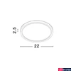 Kép 3/3 - Nova Luce DIXIE mennyezeti lámpa, fehér, 3000K melegfehér, beépített LED, 1x18W, 1800 lm, 9060186